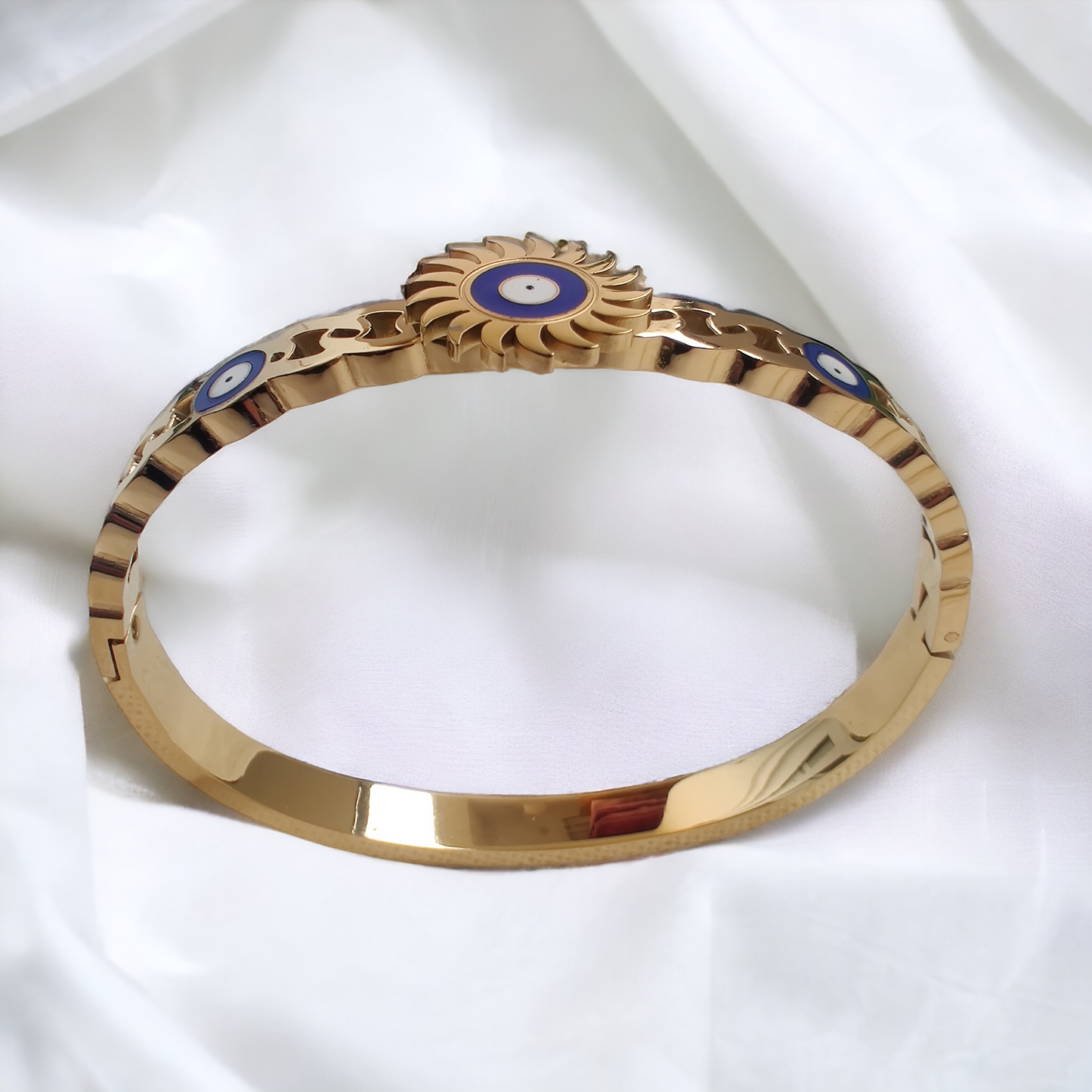 evil eye anti tarnish bracelet