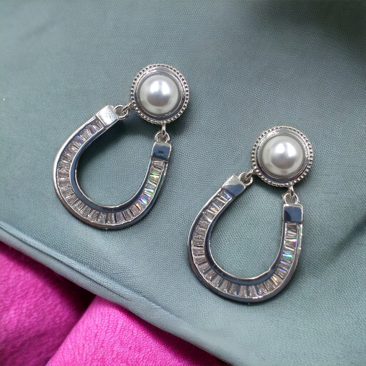 Anti Tarnish Silver Dangle Earrings