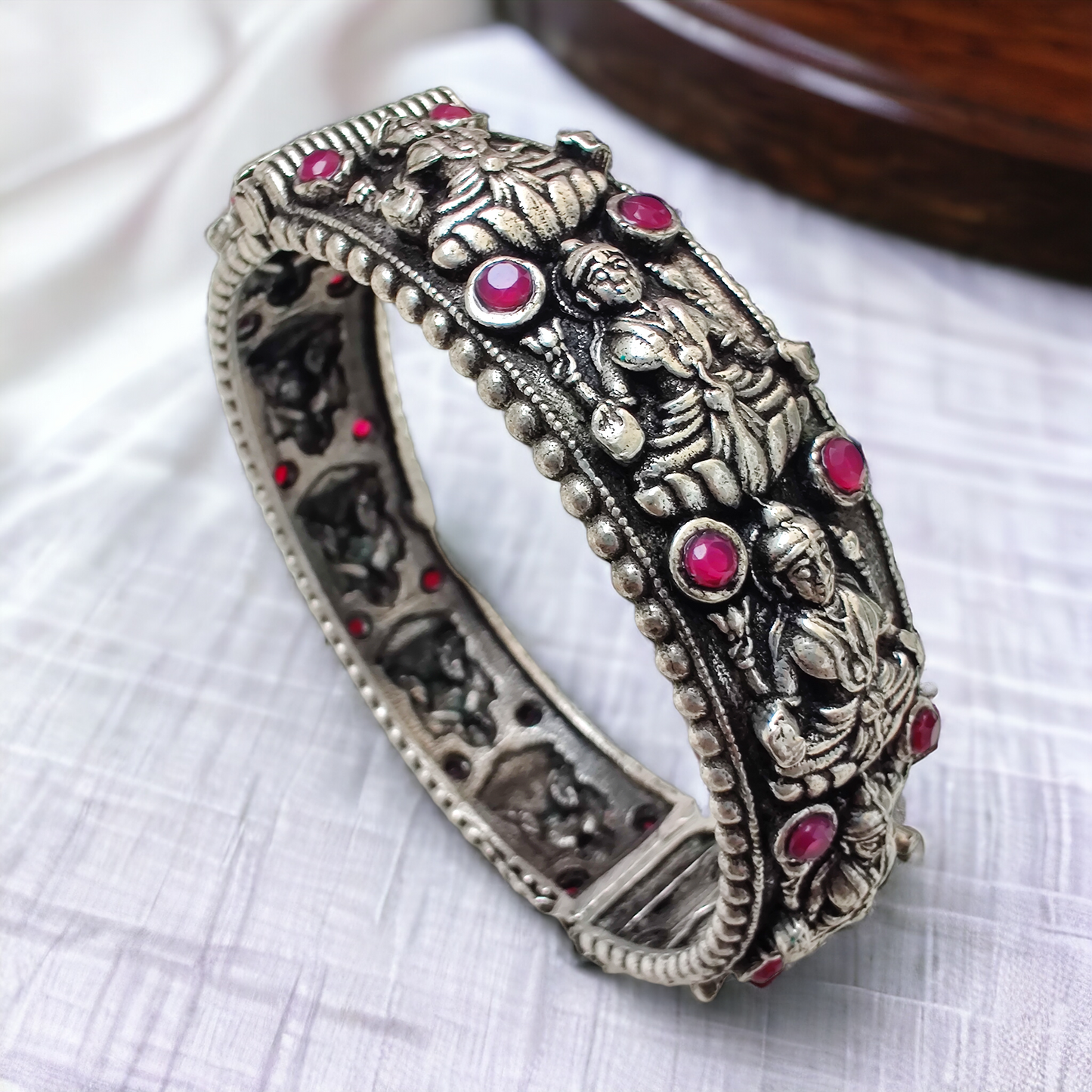 Oxidized Lakshmi Bangle