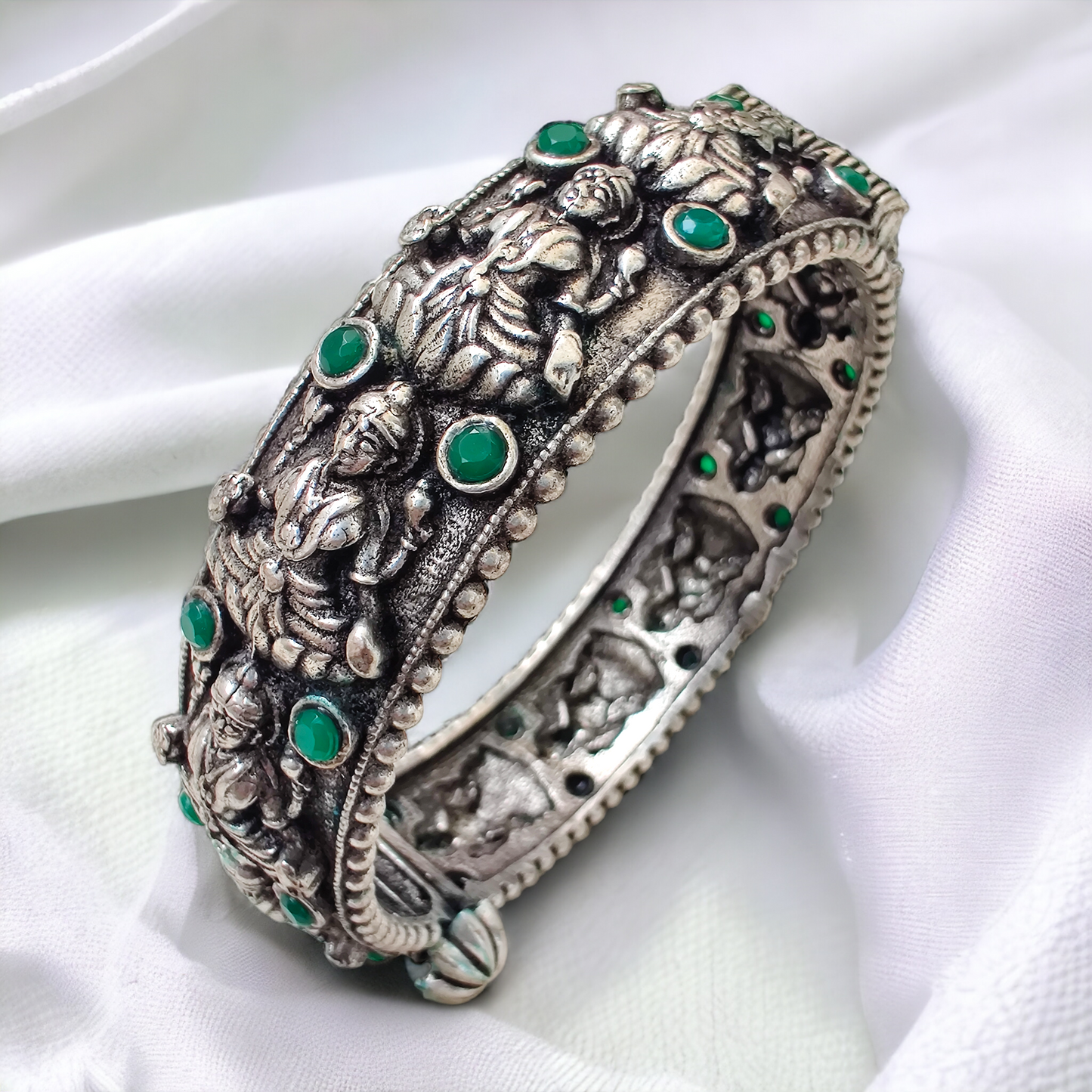 Oxidized Lakshmi Bangle