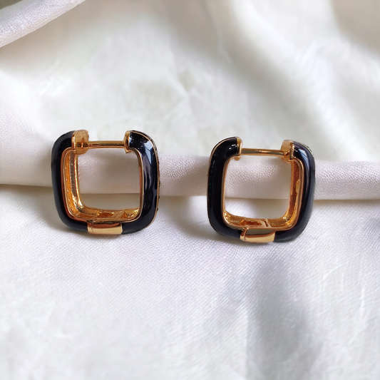 Premium Enamel Loop Earrings