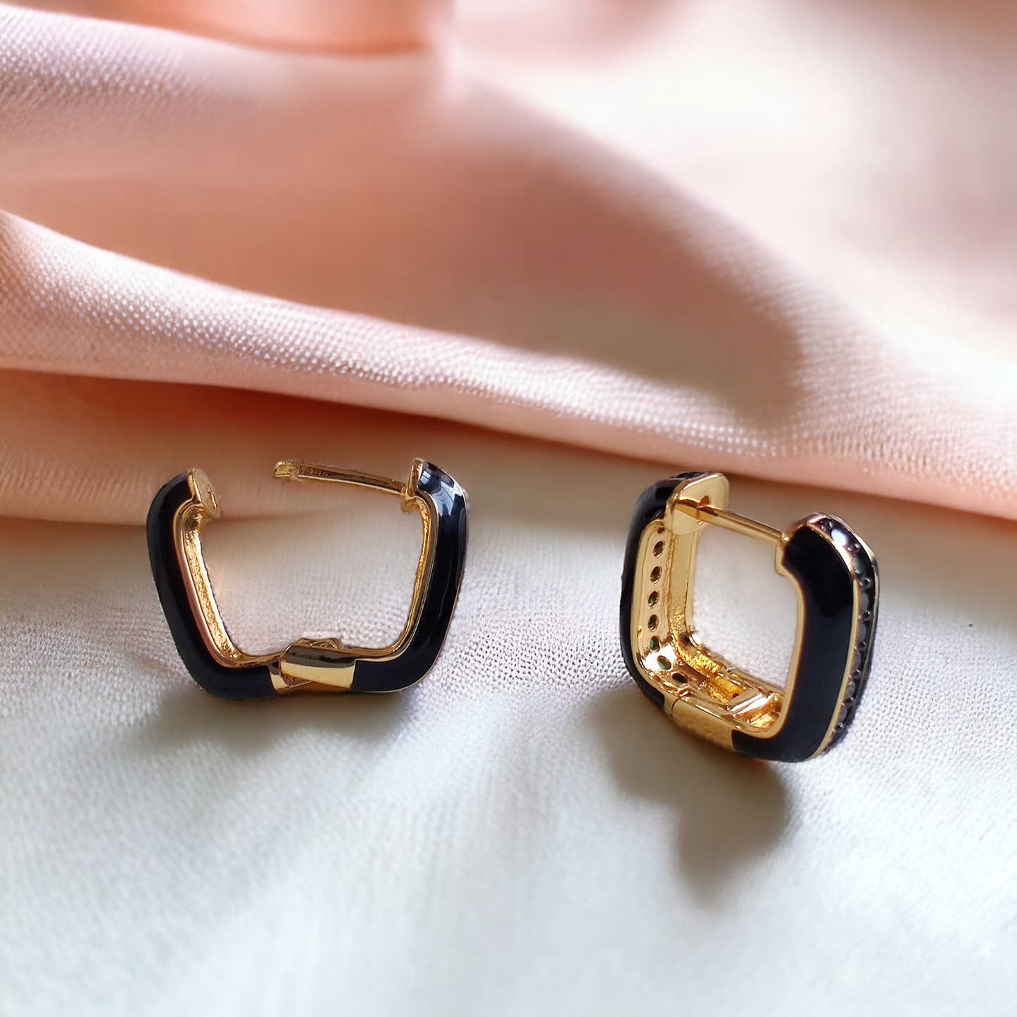 Premium Enamel Loop Earrings