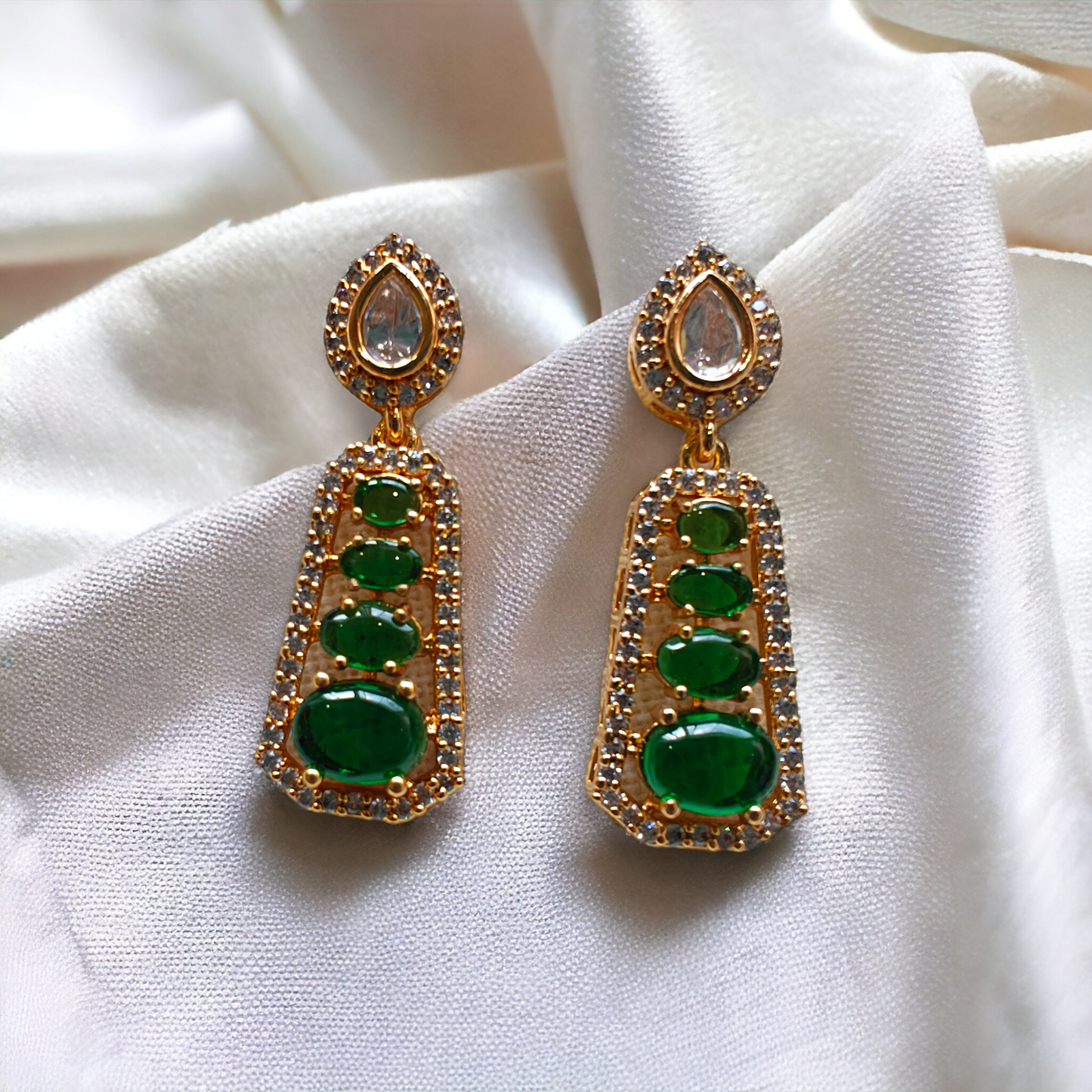 Emerald Drop Earrings