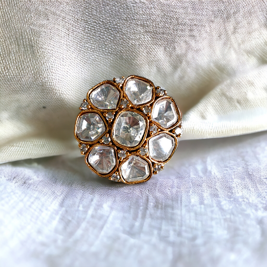 Polki Adjustable Ring