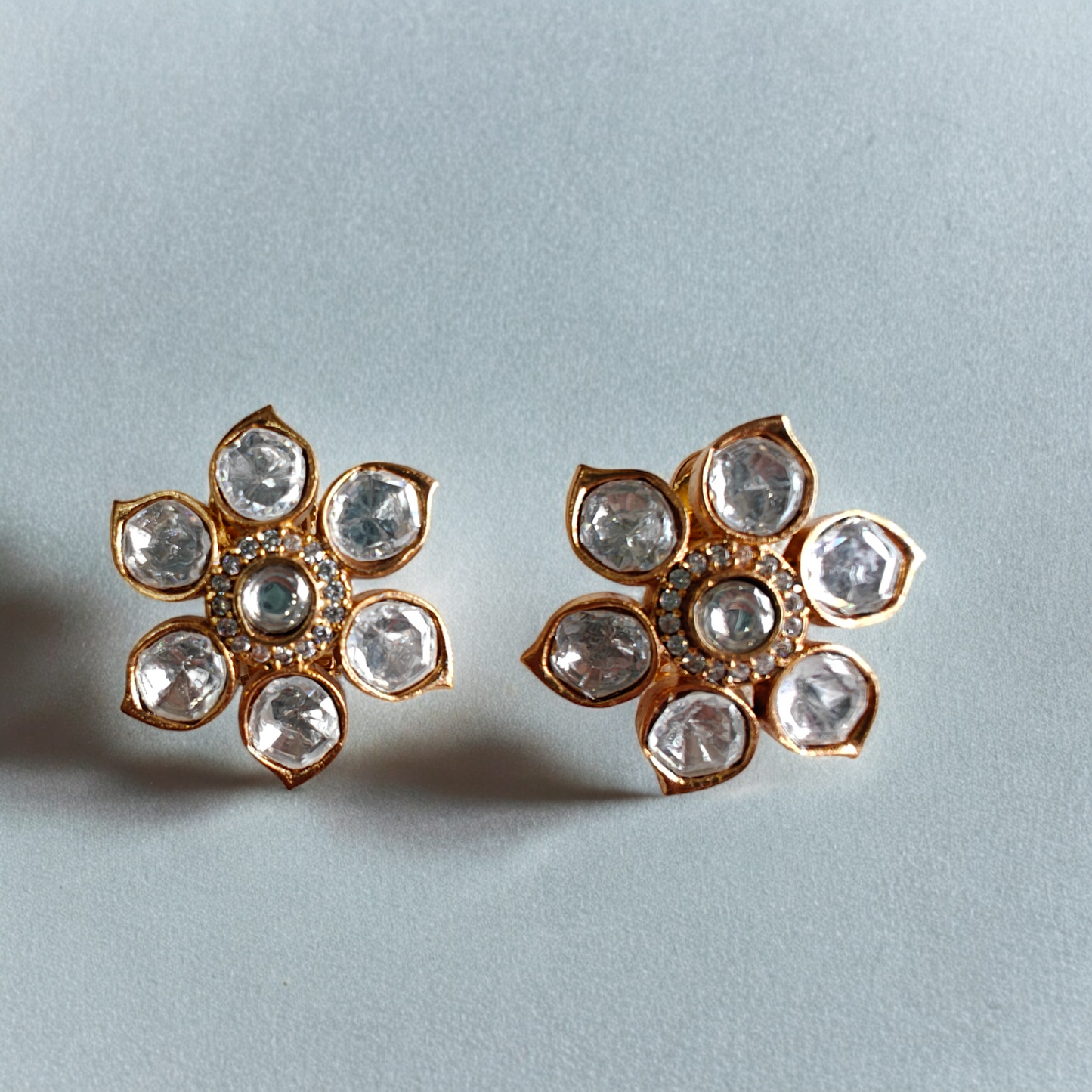 Polki Phool Studs