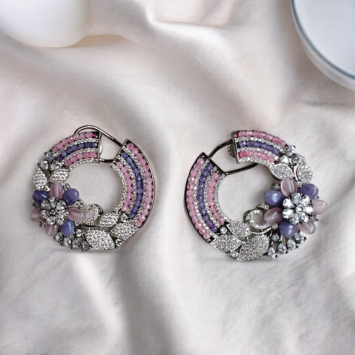 Pastel Crescent Designer Studs