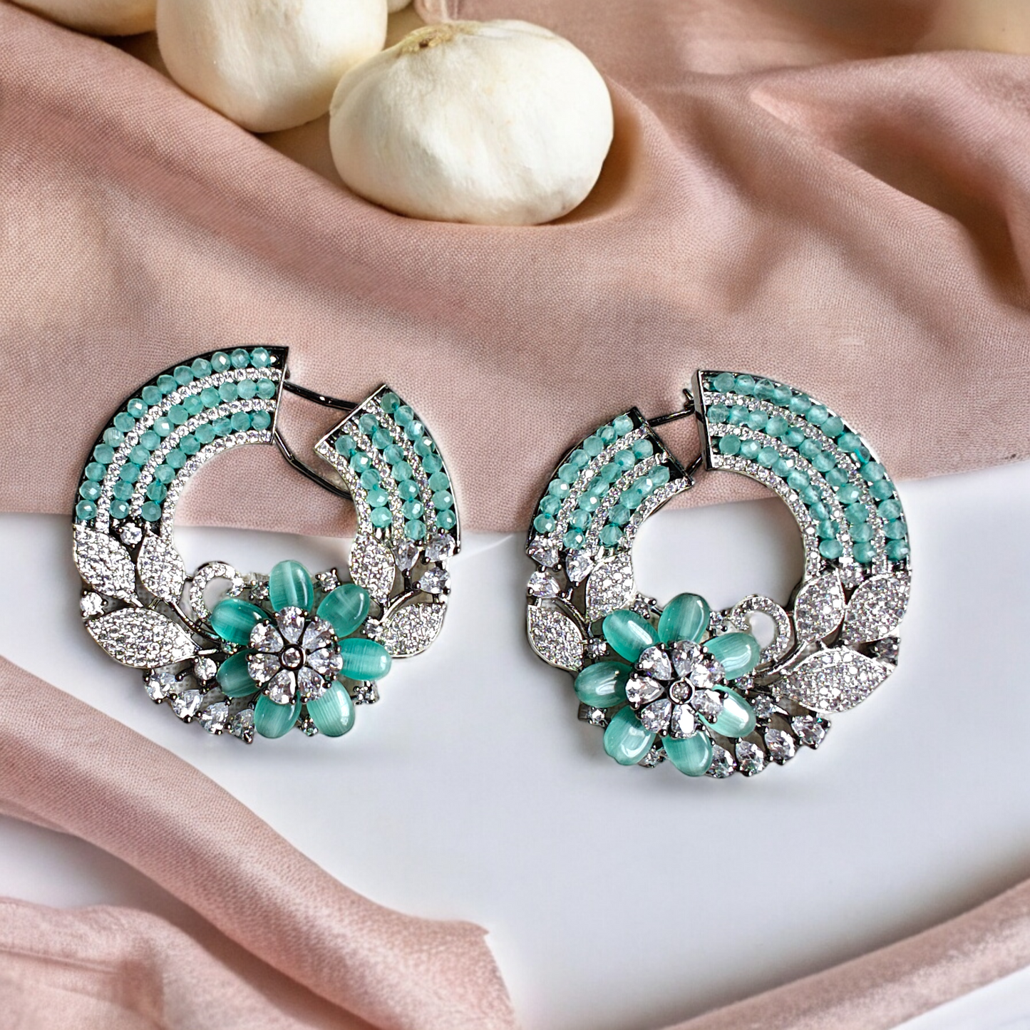 Pastel Crescent Designer Studs