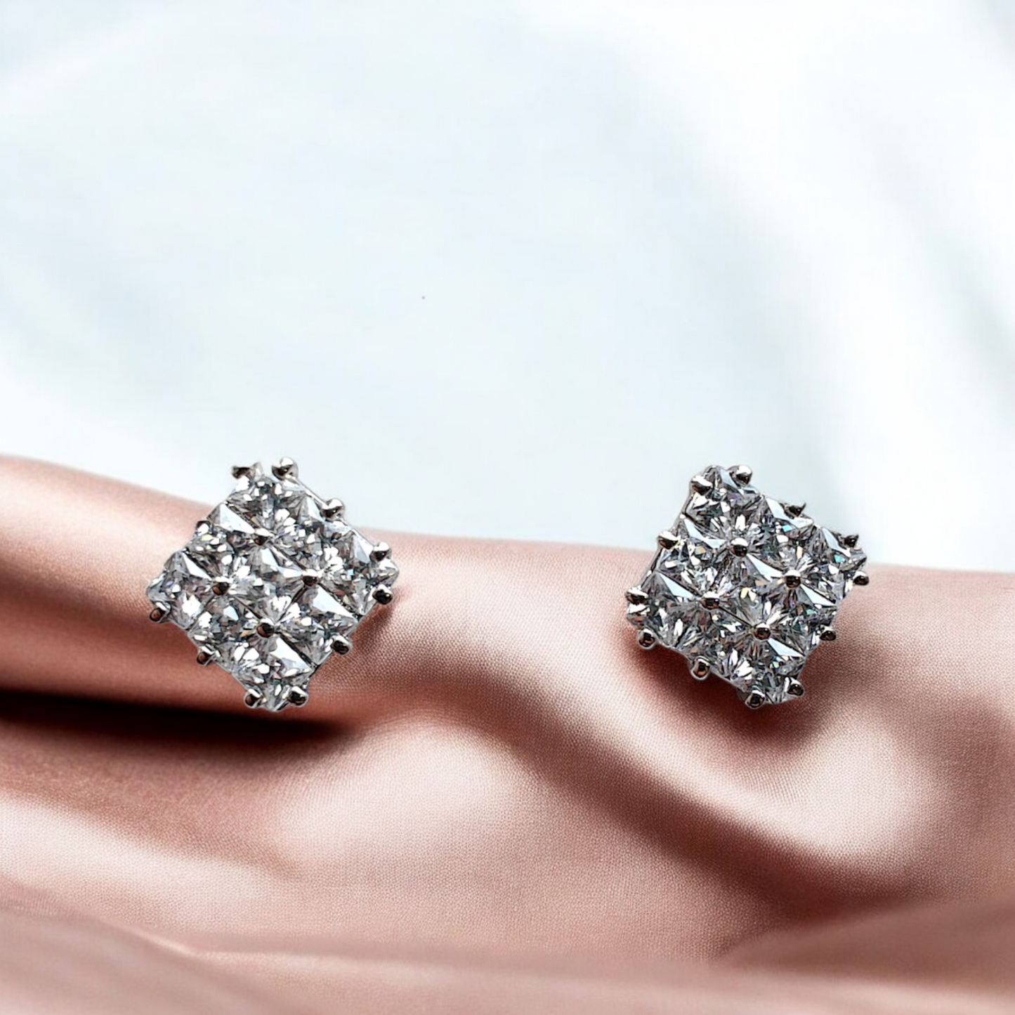 Diamond Square Studs