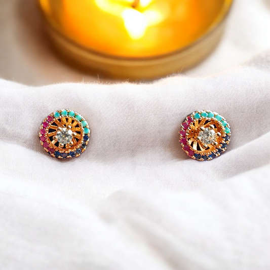 Multicolored Small Studs