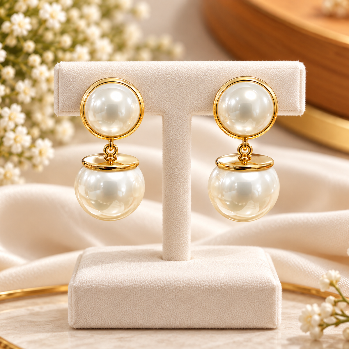 Pearl Drop Danglers