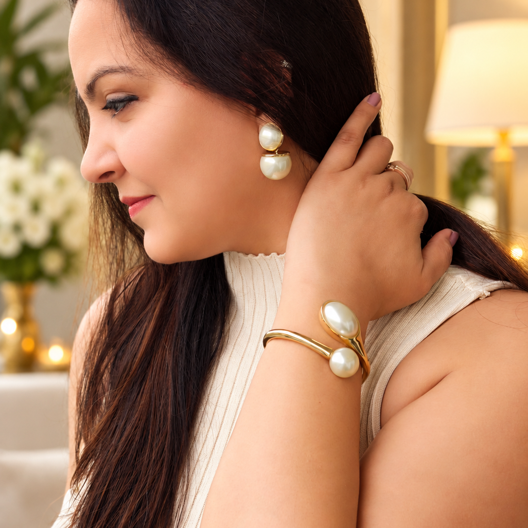 Pearl Drop Danglers