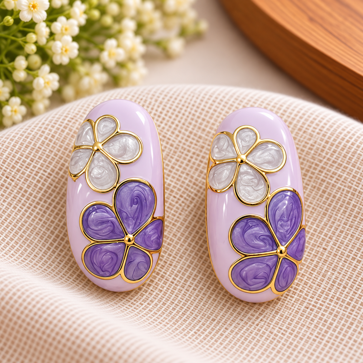 Floral Stud Danglers