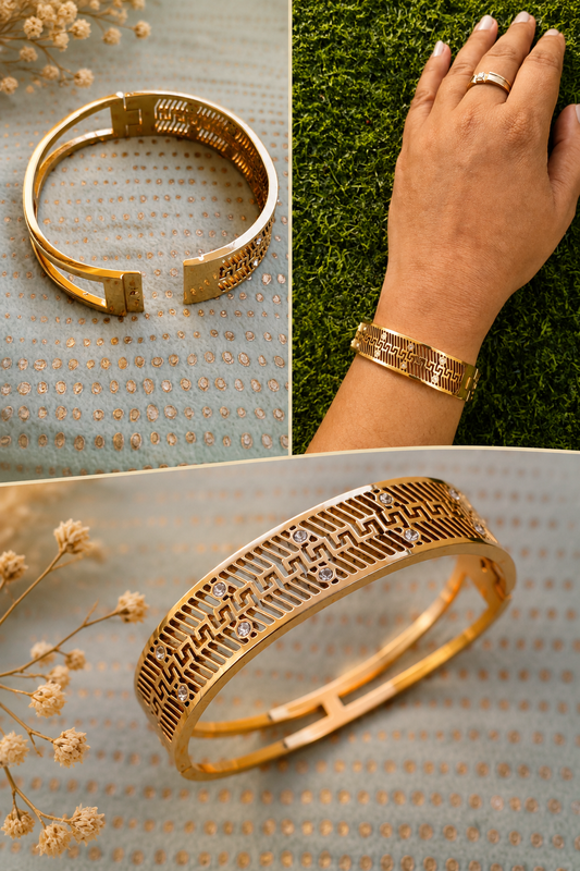 Anti Tarnish Broad Bracelet