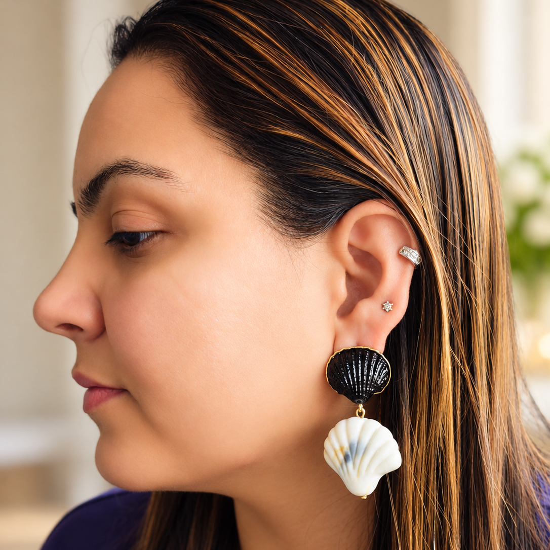 Coral Drop Earrings
