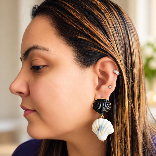 Coral Drop Earrings