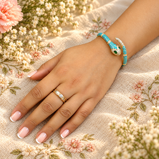 Serpentine Meenakari Bracelet 🐍✨