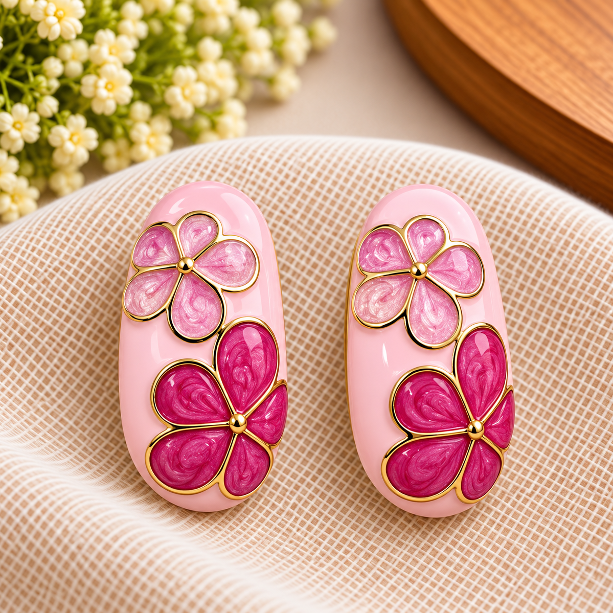 Floral Stud Danglers