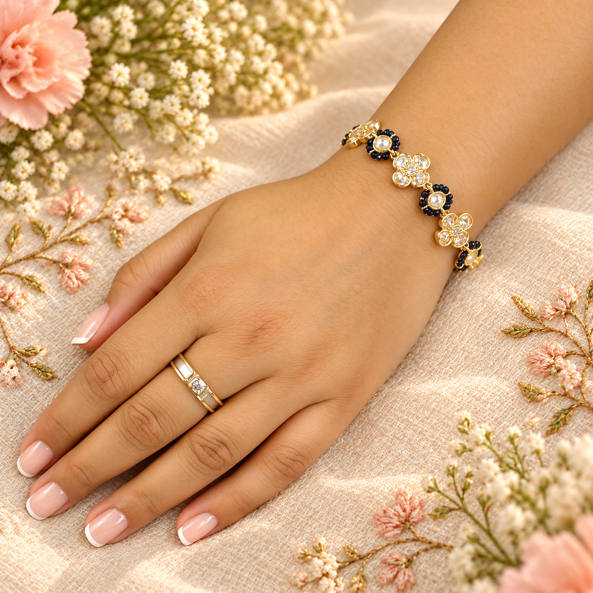 Adjustable Moissanite Bracelet