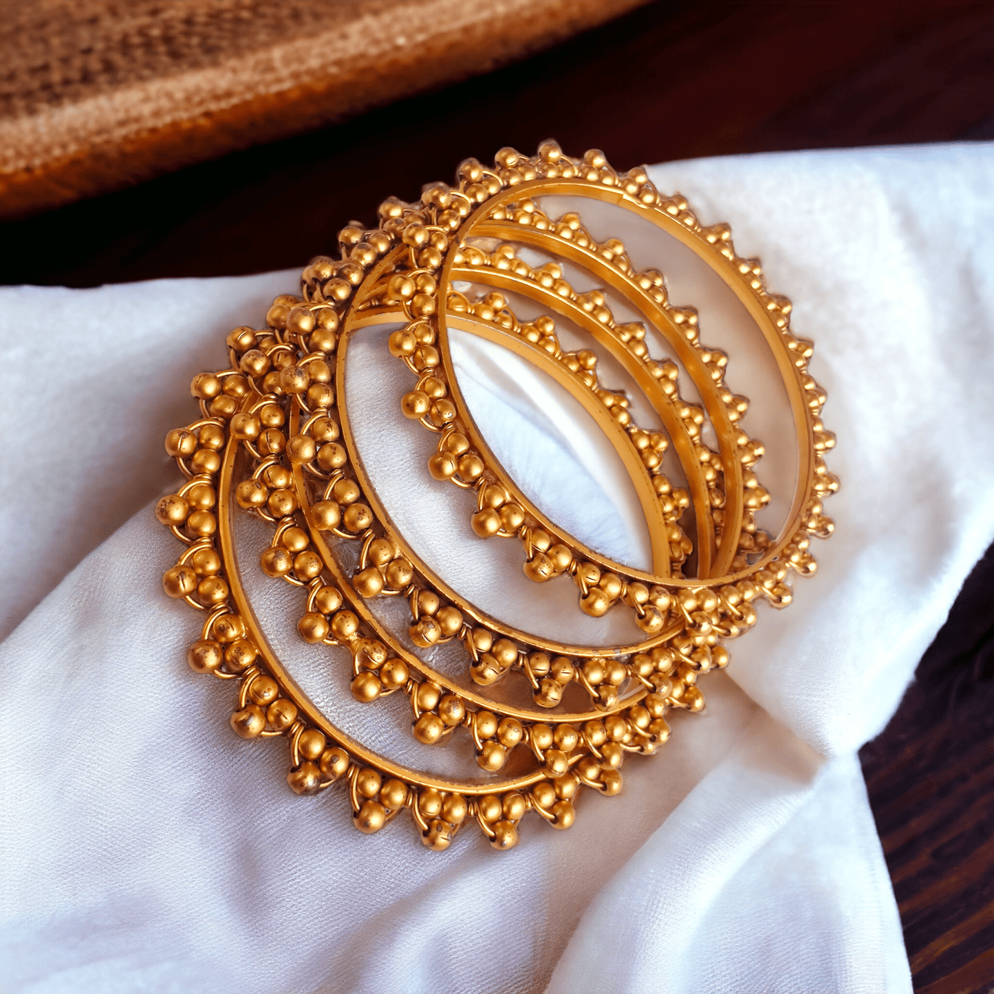 Antique gold bangles (set of 4)