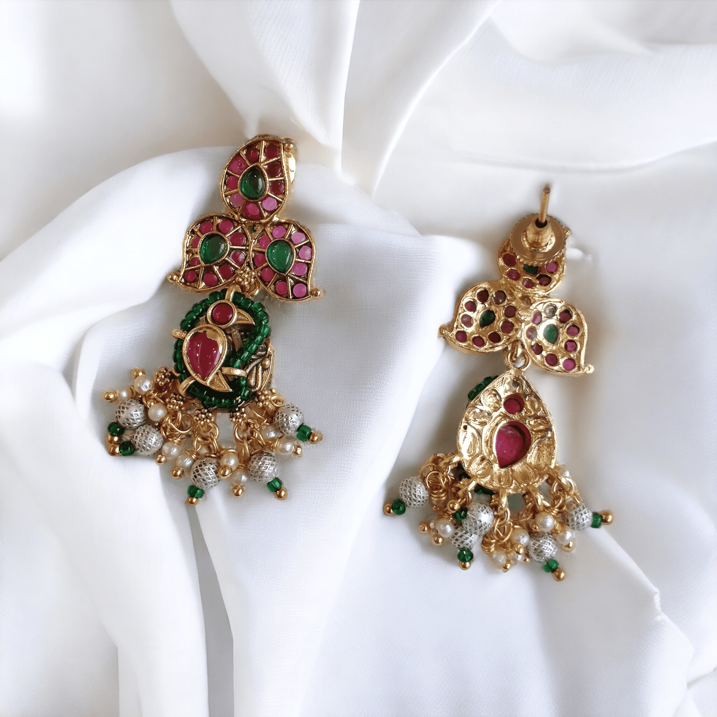 ethnic jadau earrings